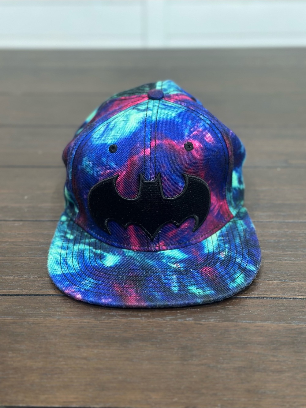 DC Comics Kids Batman Galaxy Cap - Blue Purple Teal